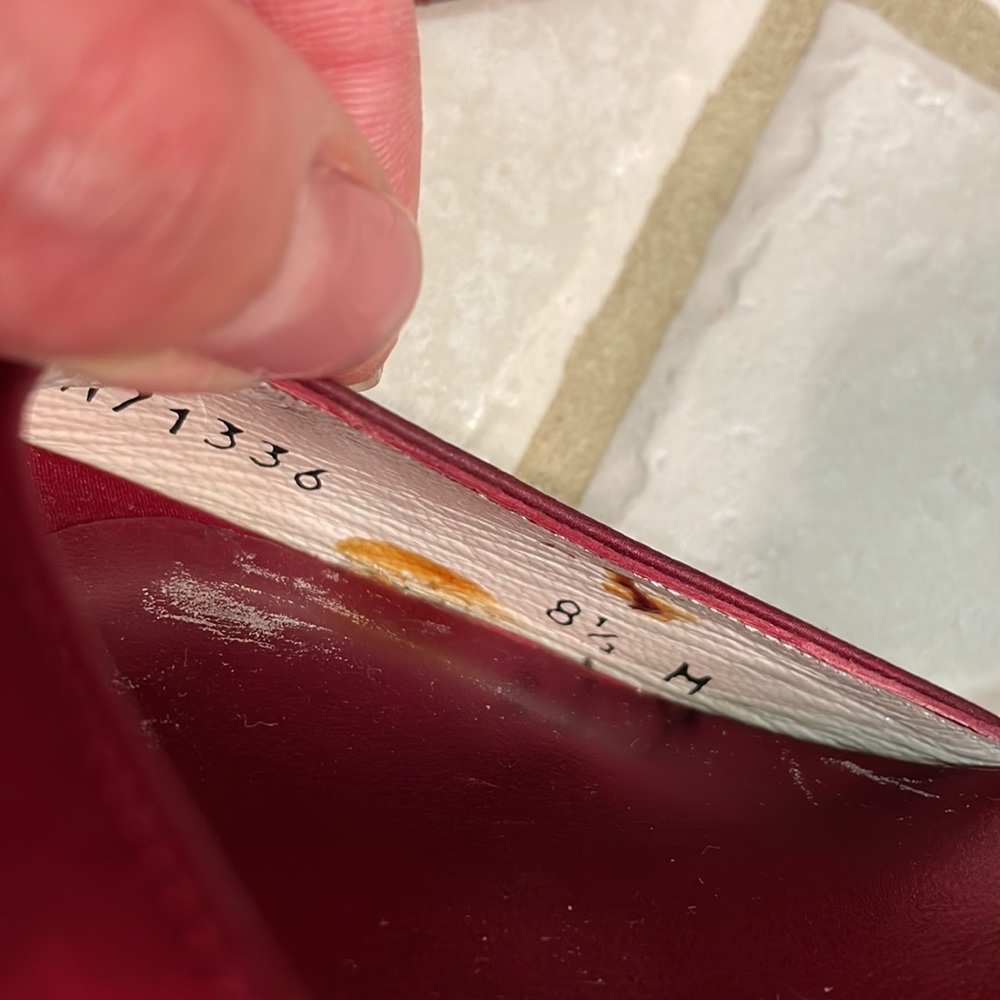 Stuart Weitzman Ruby Red Satin Heels - image 5